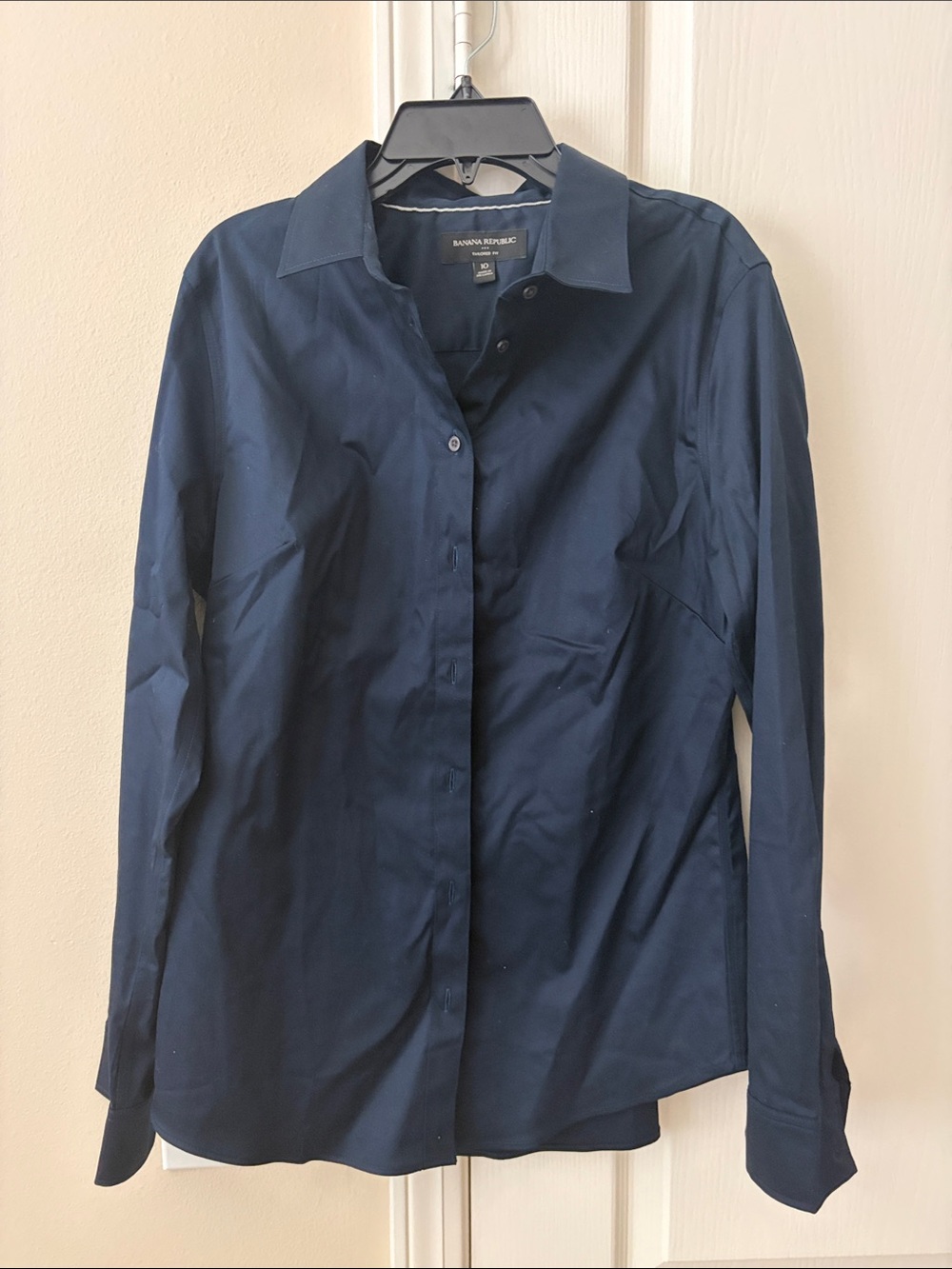 Banana Republic Tailored Fit Dark Navy Button-down Dress Shirt